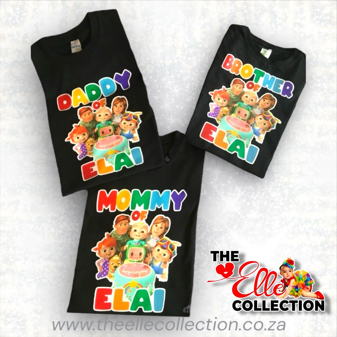 Cocomelon Personalised Printed T-Shirt (Baby & Children's Sizes)