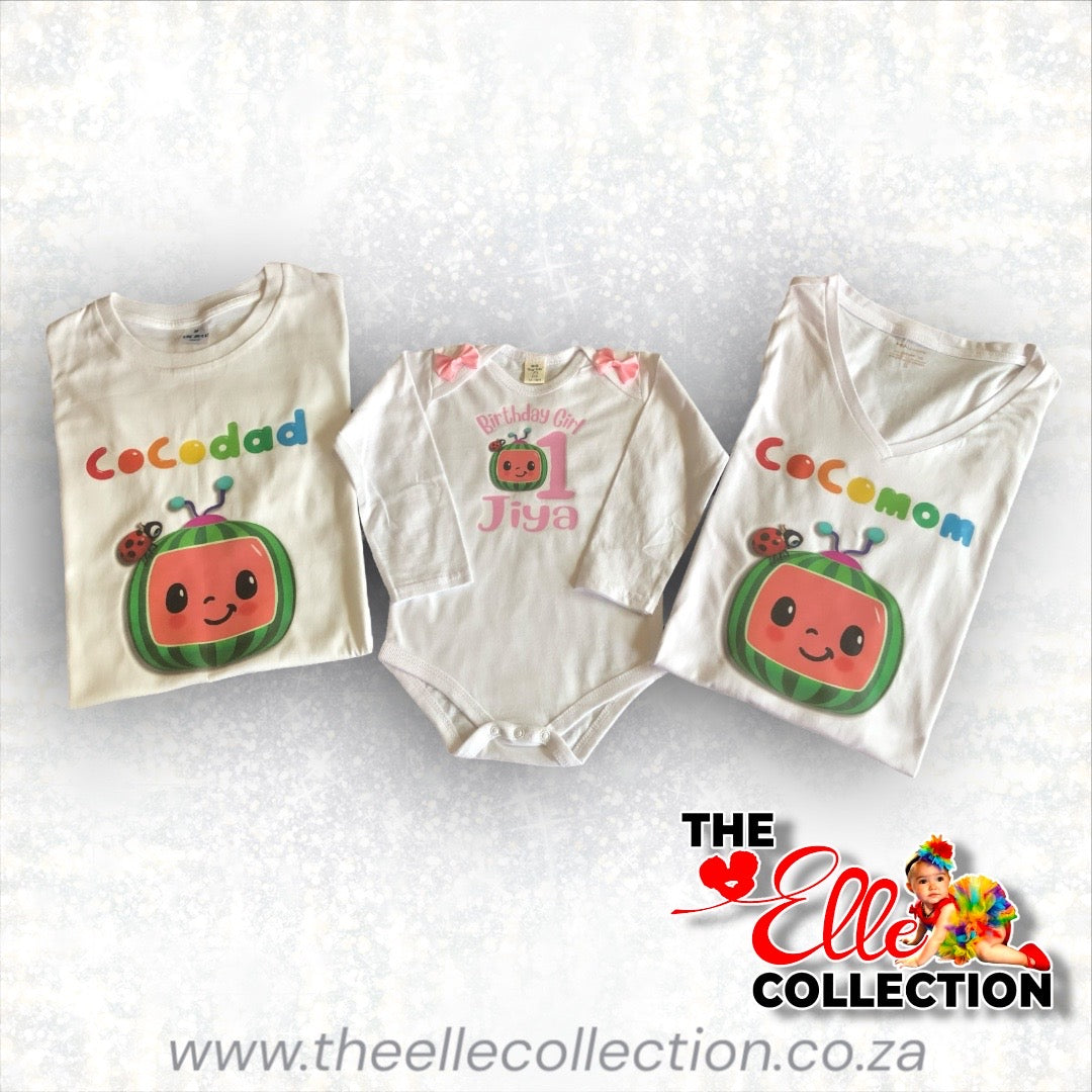 Cocomelon Personalised Printed T-Shirt (Baby & Children's Sizes)