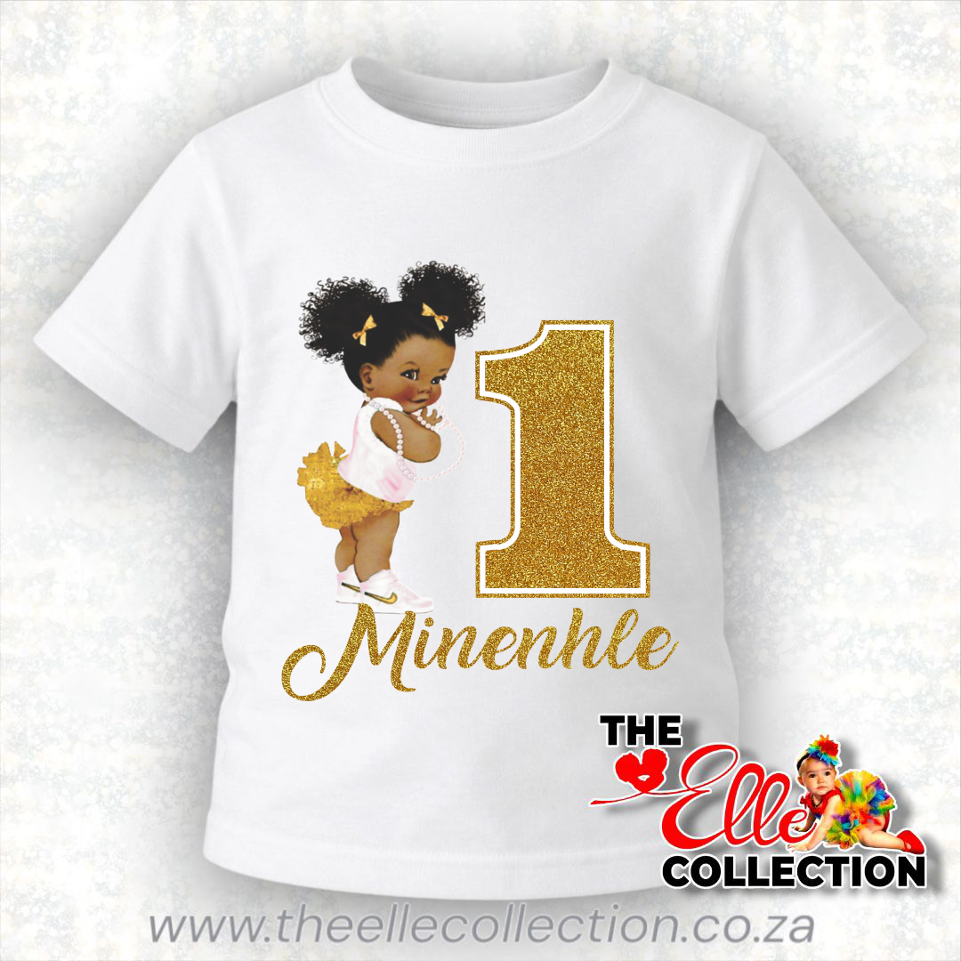 Afropuff Baby themed Kids Birthday T-Shirt - Long or Short sleeved