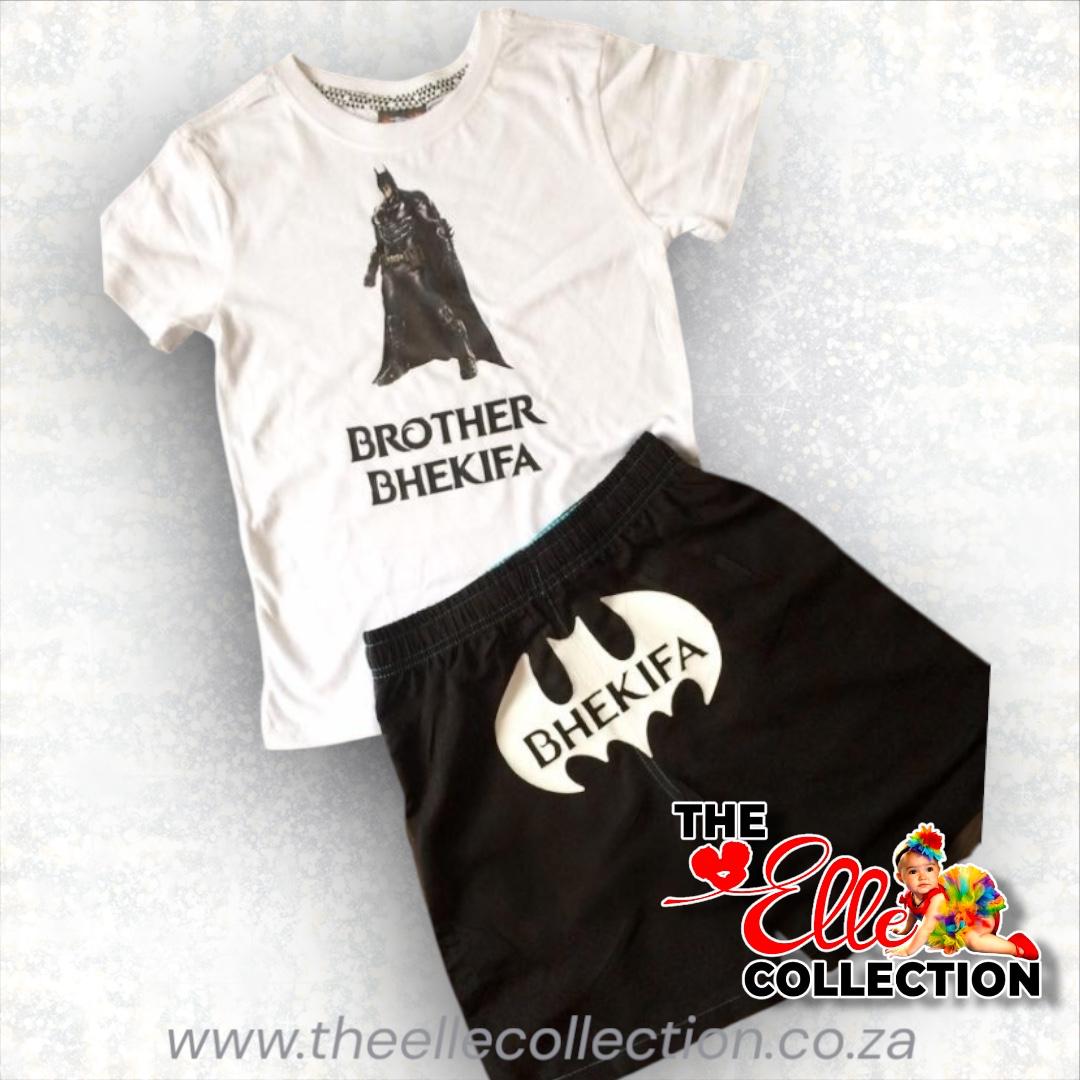 Batman themed Boys outfit (Sizes Newborn to 6-7years)