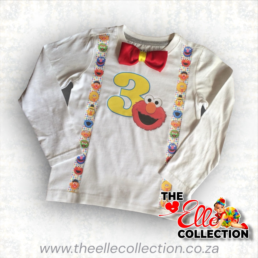 Elmo / Takalani Sesame / Sesame Street Themed Kid's T-Shirt (or Baby Bodyvest) *Design 2