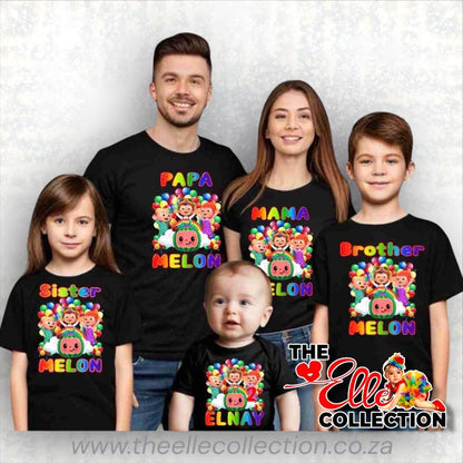 Cocomelon Personalised Printed T-Shirt (Adult Sizes)
