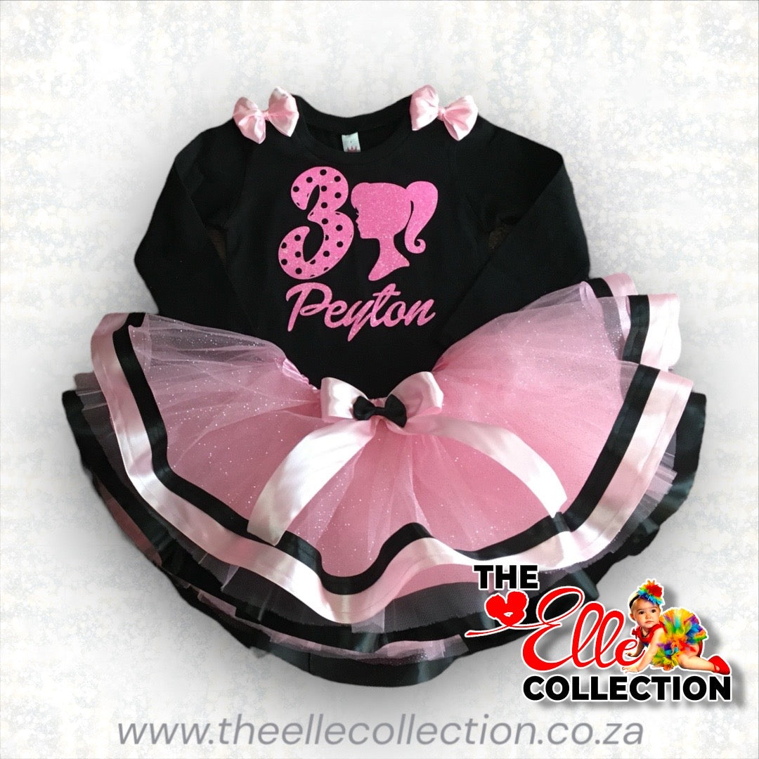 Barbie themed Birthday Tutu outfit