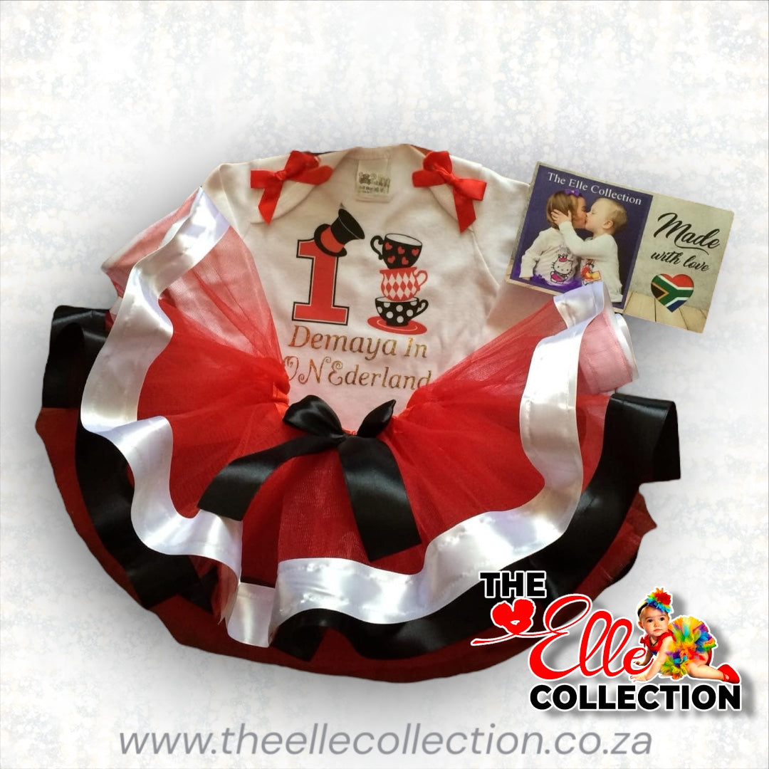 Alice in Wonderland themed Birthday Tutu outfit