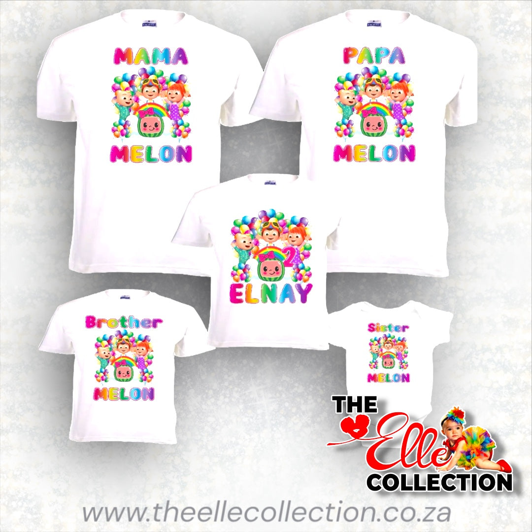 Cocomelon Personalised Printed T-Shirt (Baby & Children's Sizes)